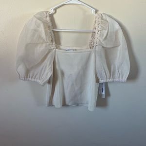 cute ruffle sleeve blouse